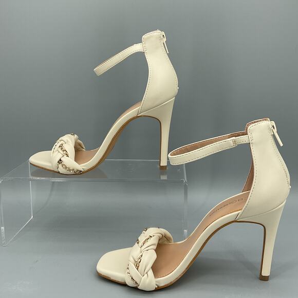 NEW BCBGeneration Women’s Isabel Braided Sandals White Size 7M - Picture 2 of 10